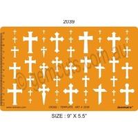 Jewellery Design Template - Ornate Crosses (2039)