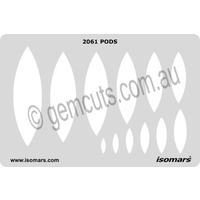 Metal Clay Design Template - Pods/Shields