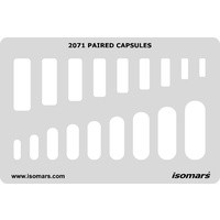 Metal Clay Design Template - Paired Capsules