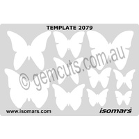Metal Clay Design Template - Butterflies