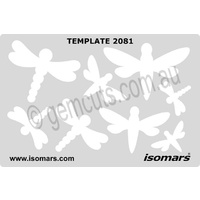 Metal Clay Design Template - Dragonflies