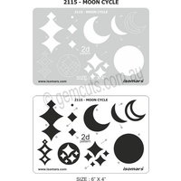 Metal Clay Design Template - Moon Phases