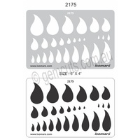 Metal Clay Design Template - Paisleys