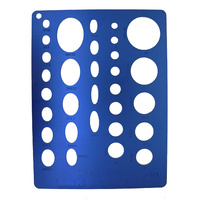 Gem Template Aluminium - Ovals & Circles