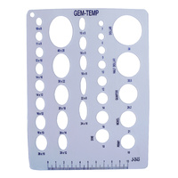 Gem Template Plastic - Ovals & Circles