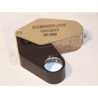 Illuminated Jewellers Loupe 10x -18mm