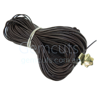Greek Leather Cord - Round - Brown (Per Metre)