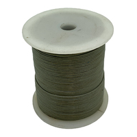 Leather Cord - Round - Grey (Roll)