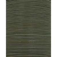 Leather Cord - Round - Grey (Per Metre)