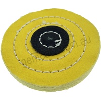 Yellow Muslin Buff 100mm (4 inch) x 50 Fold