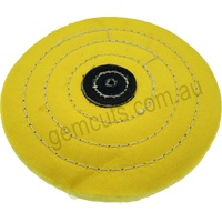 Yellow Muslin Buff 150mm x 50 Fold