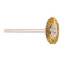 Mounted Flat Brass Brush 22mm