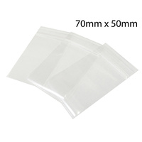 MG6A Ultra Clear Plastic Zip Lock Bags - 200 Pack