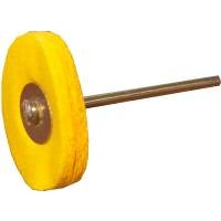 Yellow Muslin Wheel 22mm - 2.35mm Shaft