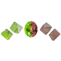 Nanosital Peridot Green to Morganite Pink Dark
