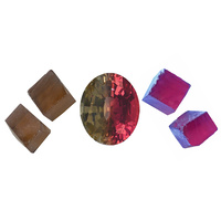 Nanosital Colour Change Rough - Rubelite Light & Whisky Brown