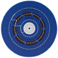 Muslin Buff Blue 150mm (6 inch)x 50 Fold (Pre-Polish Platinum)