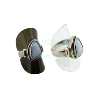 Plastic Folding Ring Holder - Pack of 100
