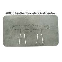 Pancake Die B030 Feather Bracelet Oval Centre
