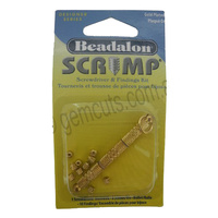 Beadalon Crimp Screwdriver and Findings Kit - Gold Plated