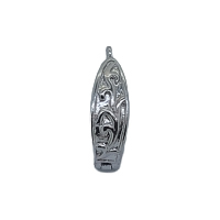Sterling Silver Hinged Snap-On enhancer  Bail 15.80mm
