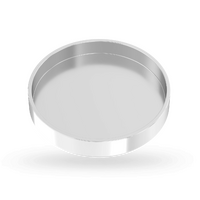 Sterling Silver Round Bezel Cup