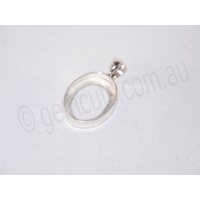 Sterling Silver Pendant 20mm x 15mm (Fixed Bail)