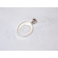 Sterling Silver Pendant 20mm x 15mm (Swing Bail)