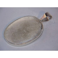 Sterling Silver Pendant 30mm x 22mm (Solid Back)
