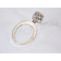 Sterling Silver Pendant 30mm x 22mm (Fancy Bail)