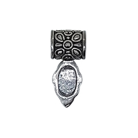 Decorative Beaver Tail Bail- Sterling Silver