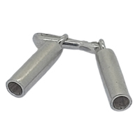 End Cap with Shepherd Hook Connector-sterling silver