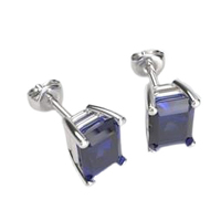 Sterling Silver Premium Emerald Earring Mounting