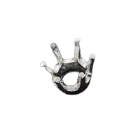 Sterling Silver Round 6 Prong Head Mounting