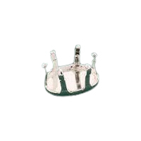 Sterling Silver Oval Snap-Tite Head Setting
