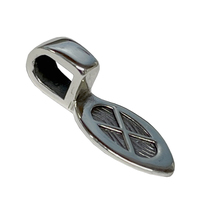 Sterling Silver Glue on Bail 16mm