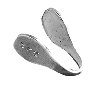 Flat Final End Cap - Sterling Silver