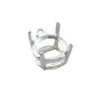 S/S Premium Round Dangle Setting