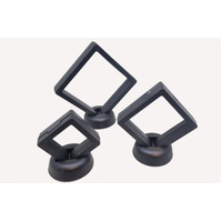 Suspension Gemstone Boxes - Black-With FREE Stand