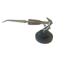Single Third Hand with Round Base- CURVED SOLDER TWEEZER
