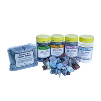 4 Step Tumbling Kit with Plastic Pellets & Rough Stones