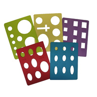 Lortone Gem Template Aluminium - Set of 5 Small