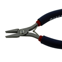 Tronex Flat Nose Short Jaw Wide Tip Pliers #745 - Ergonomic Handle