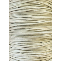 Waxed Cotton Cord - Round - Cream