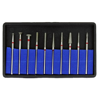 Diamond Plated Carving Burr Set of 10 - Medium 320#