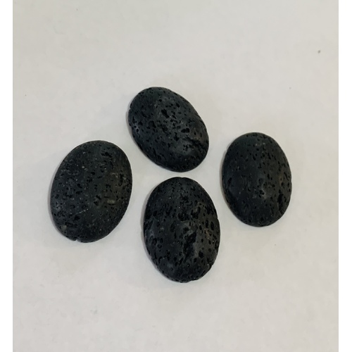 Lava Stone Calibrated Oval Cabochon 25 x 18