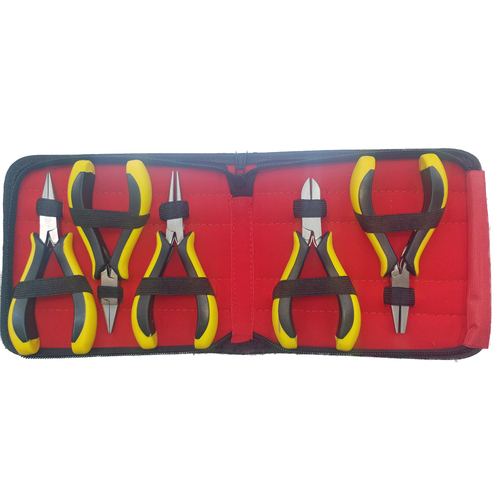 Ergonomic Plier Set in Leatherette Case