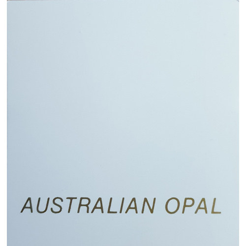 White Gloss Opal Cards - (pack of 100)