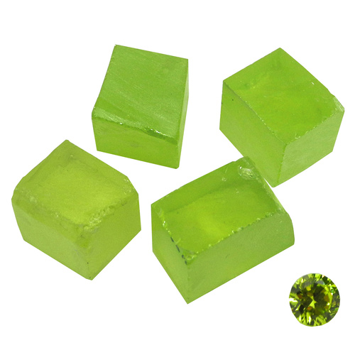 Cubic Zirconia - Apple Green - Per Piece - Small