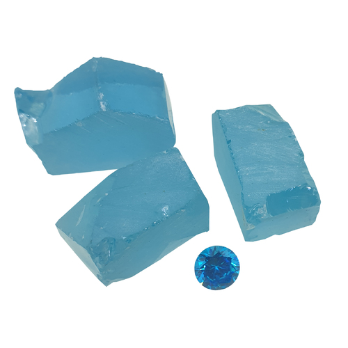 Cubic Zirconia - Blue Topaz - Per Piece - Small